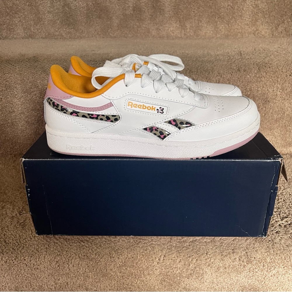 Reebok Club C Revenge Junior Tennis Shoe - Size 5.5